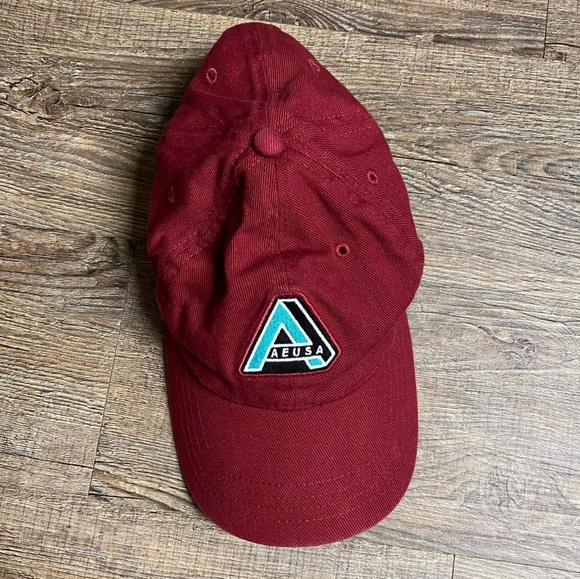 AE American Eagle USA Maroon/BurgundyBall Cap Hat - Picture 2 of 3